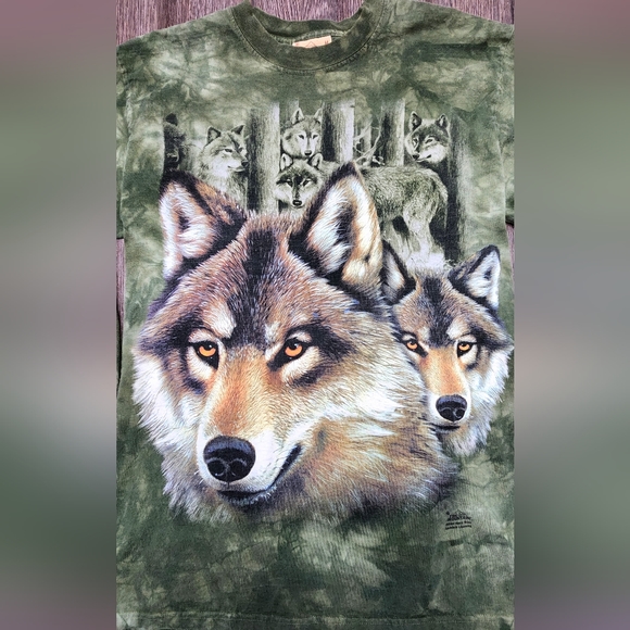 πΊ The Mountain Vintage Y2K 2004 Wolf Wolfpack Long Sleeve Shirt / Sweater πΊ - Picture 2 of 5